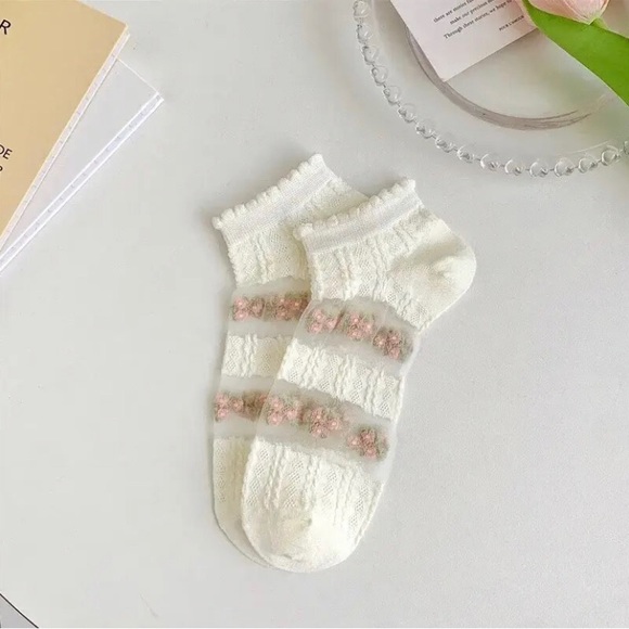 5 pairs Mesh Cotton Socks - Picture 2 of 11
